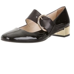 Frances Valentine Patent Square Toe Mary Jane Shoe
